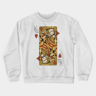 The Kiss Poker Cassino Cards Light by Tobe Fonseca Crewneck Sweatshirt